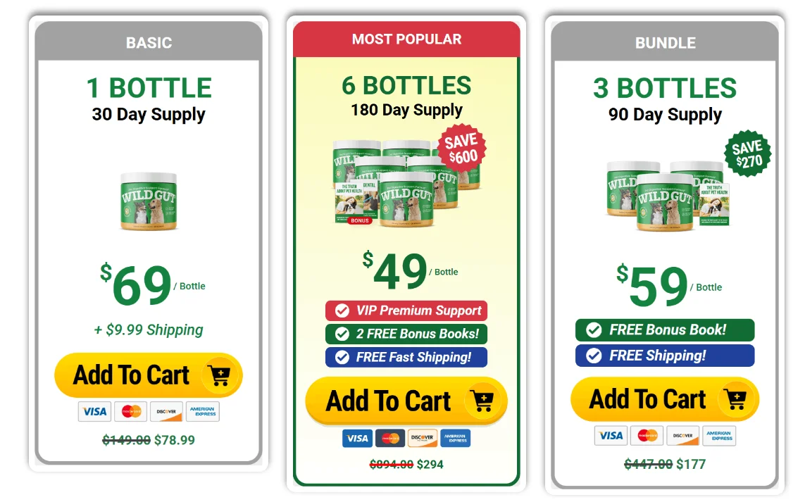 Buy WildGut 6 Bottles